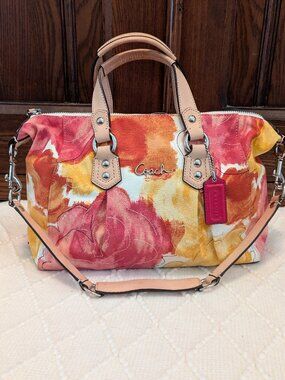 Coach Ashley Floral Coach Satchel